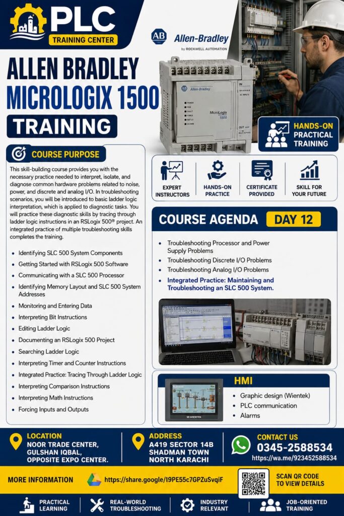 allen bradley micro logix 1500 plc training center