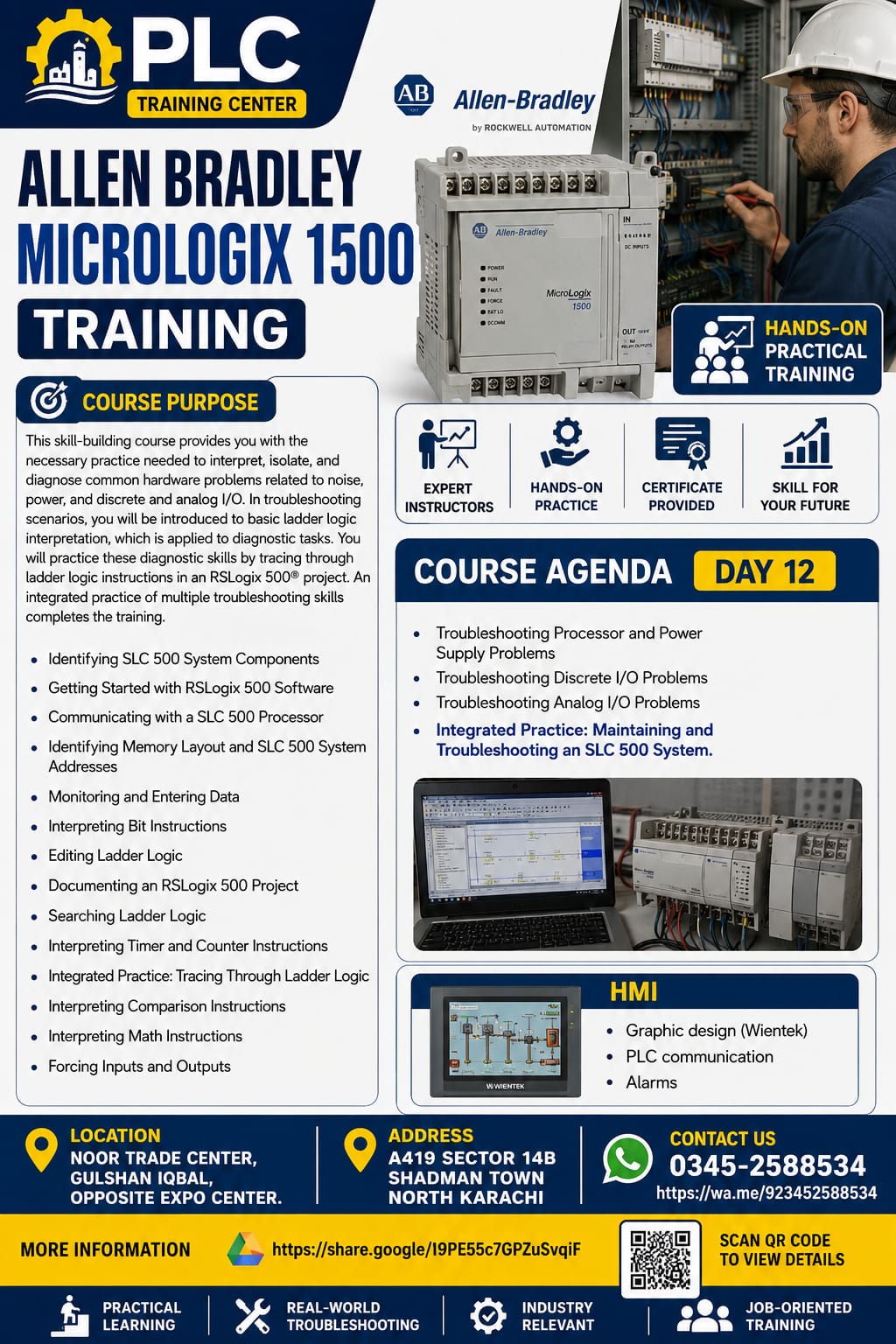 allen bradley micro logix 1500 plc training center