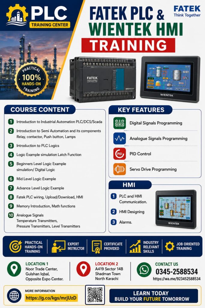 fatek plc and hmi training plc training center