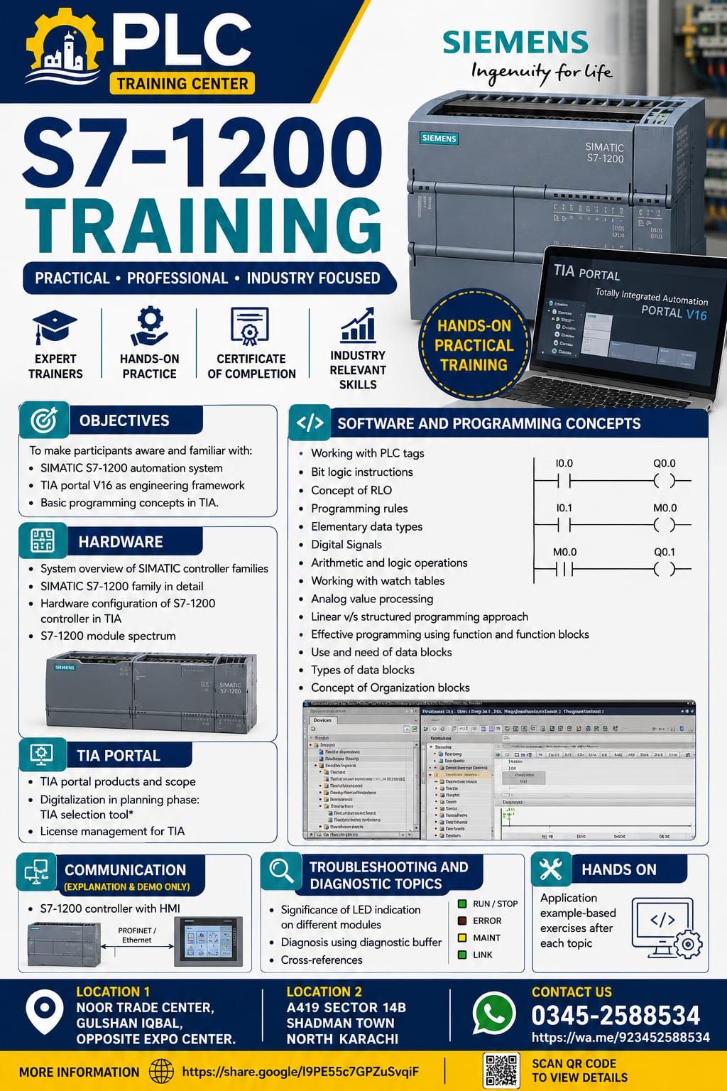 siemens s7 1200 plc training center