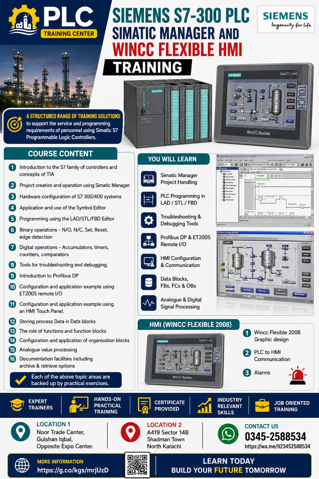 siemens s7 300 training plc training center