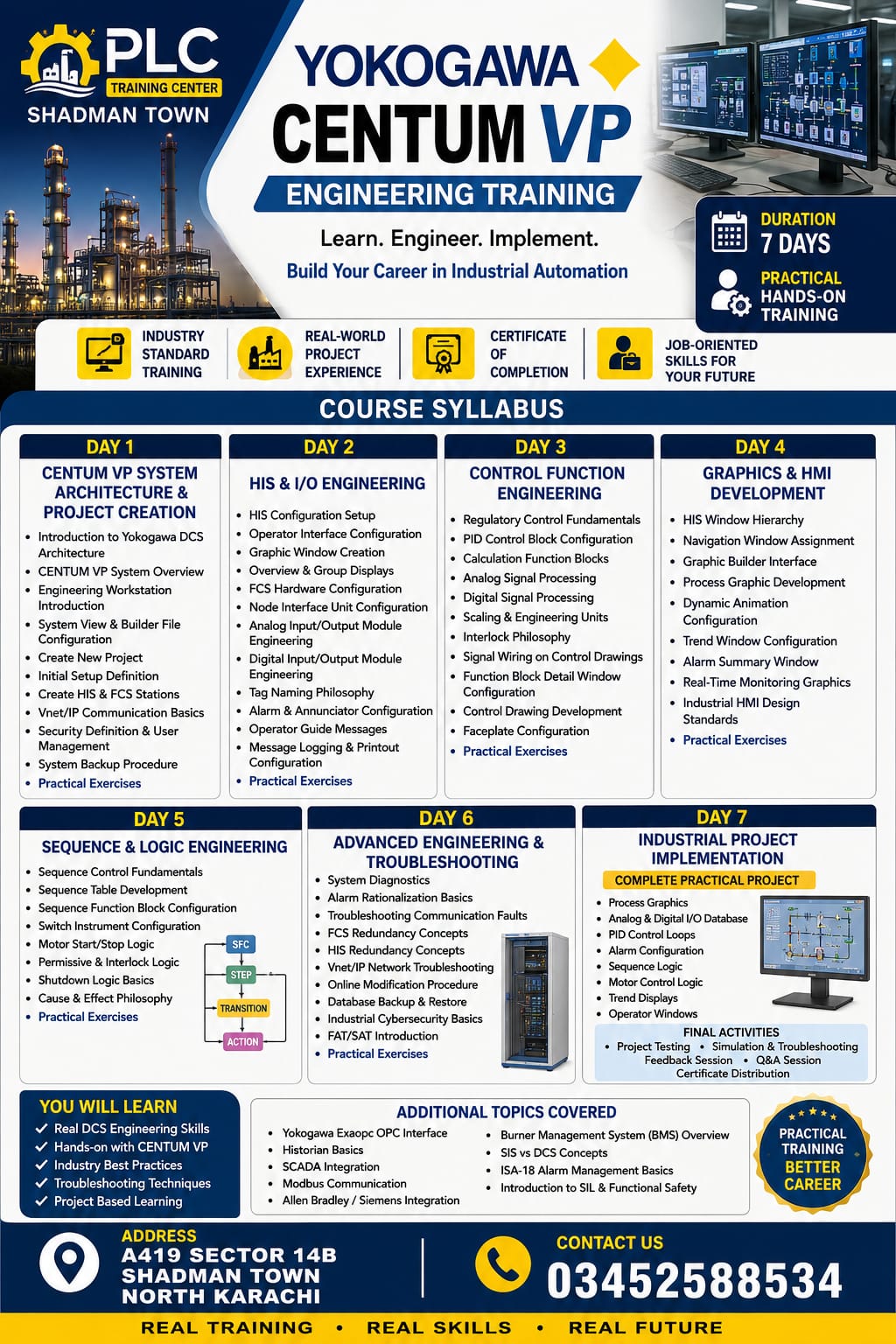 yokogawa dcs centum vp plc training center